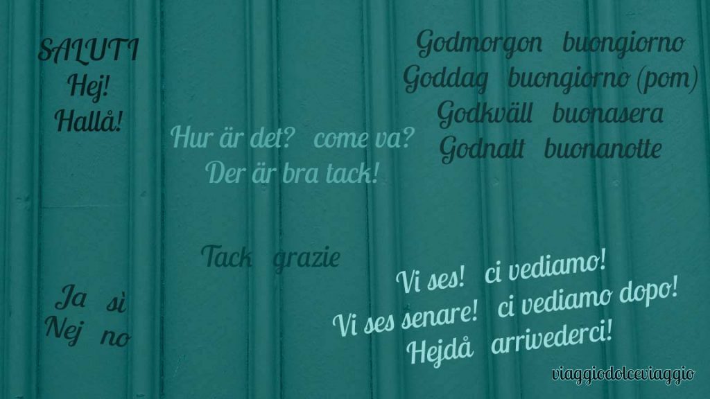 pillole di svedese lezioni alfabeto parole svedesi