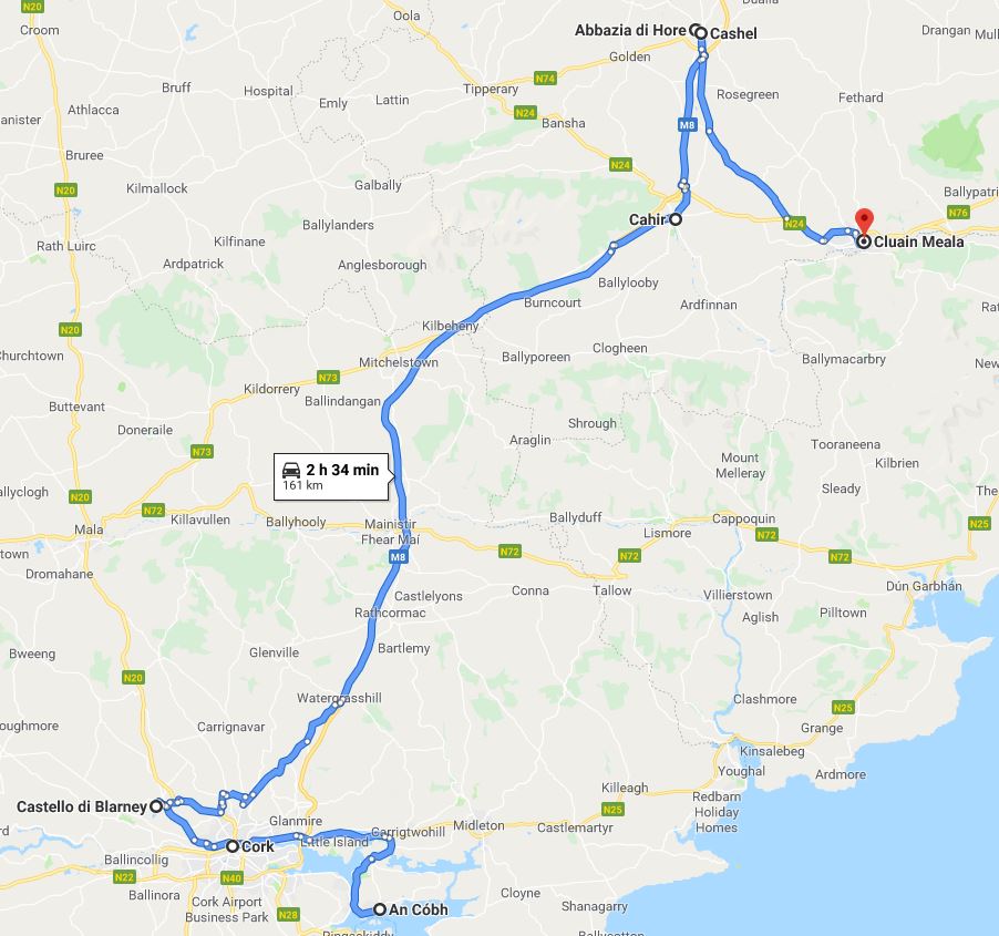 Itinerario in Irlanda del sud