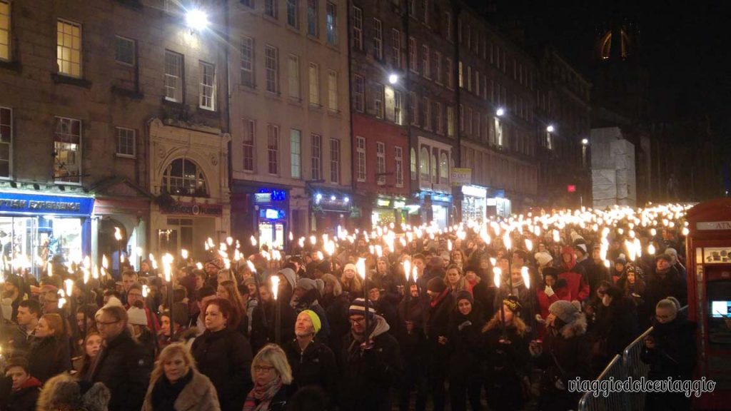 Torchlight Procession, Edimburgo, Hogmanay, Capodanno